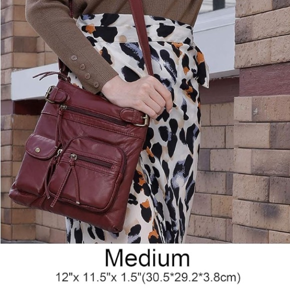 Scarleton Crossbody Bag Brand New Burgundy - Picture 3 of 16